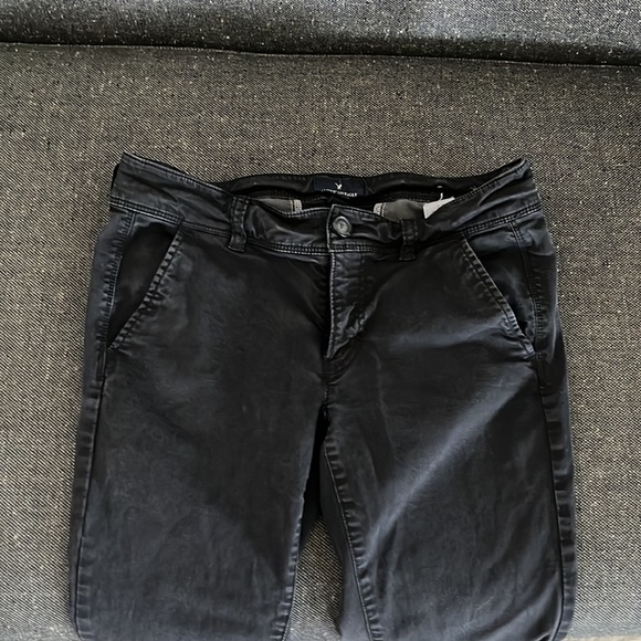 Black American Eagle jeans, worn. - Picture 3 of 3